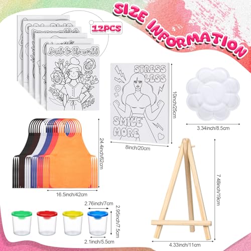Sherr 140 Pcs 20 Set Pre Drawn Canvas Painting Kit, Feminism - style: Feminism