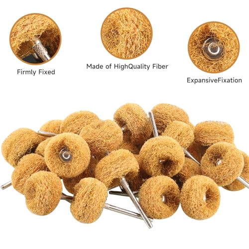 50 PCS Abrasive Buffing Wheel, 1 Inch Polishing Kit 80 Grit - style: Yellow 80 Grit 50pcs
