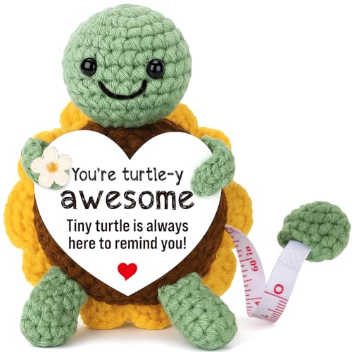 Xinezaa Gifts for Women, Crochet Turtle 60 in Retractable Tape Measure - style: awesome