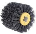 SIGNI Abrasive Nylon Drawing Wheel Drum Burnishing Polishing Brush for Wood Furniture Floor Polishing 120X100mm 240 Grit 1pack - size: 240 Grit, Black