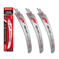 EZARC Arc Edge Reciprocating Saw Blades, 9-Inch 6TPI for Pruning, 3-Pack - size: 9 Inch