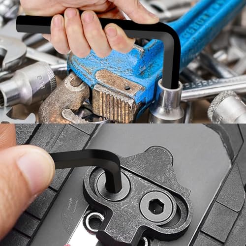 Yellow Paw Jumbo Allen Wrench Set (8 Pack - Extra Large Hex Key Set) Metric Sizes 7mm, 8mm, 9mm, 11mm, 12mm, 14mm, 15mm, and 17mm - size: Metric - 8 Pack