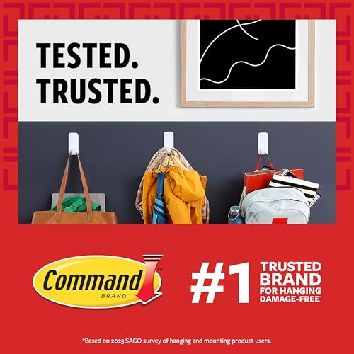 Command Picture Hanging Strips, Medium, White, Holds up to 12 lbs., 16-Pairs (32-Strips), Easy to Open Packaging - size: 16 Pairs