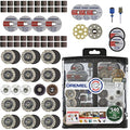 Dremel EZ725 70-Piece All-Purpose Rotary Tool Accessory Set With Storage Kit - EZ-Lock And EZ Drum For Faster Accessory Changes - Perfect for Cutting, Polishing, Cleaning, And Sanding - size: 70-Pieces