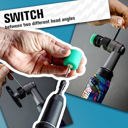 BATOCA S6 Mini Cordless Polisher 2 Heads for Car/Motorcycles Detailing Kit - size: Graffiti Style with 2 batteries
