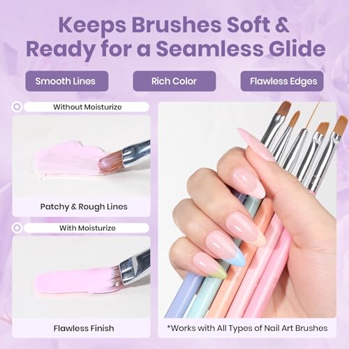Beetles Nail Art Brushes Cleaner and Conditioner, 85ml (2.87 Fl.oz) - color: A - Clear-01