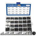 NINDEJIN 720pcs Laptop Notebook Computer Carbon Steel Screws Kit Set, Flat Head Phillips Screw Assortments, M1.4/1.7/2/2.5/3 Countersunk ssd Screws Accessories for SSD Toshiba DELL Sony Samsung - style: Flat Head