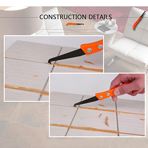 FOCCTS 12PCS Grout Remover Tool, 2 Grout Saw and 10 Removal Knife, Caulking Tool Kit Caulking Edge Kit for Kitchen, Bathroom, Bedroom, Tiles Gap