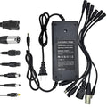 54.6V 3A Charger(7 Plugs) Universal for 13S 48V Li-ion Battery，Fast and Safe Battery Charger 3Prong GX16/DC 5.5x2.5mm/XLR/IEC/RCA Connector Power Supply Adapter