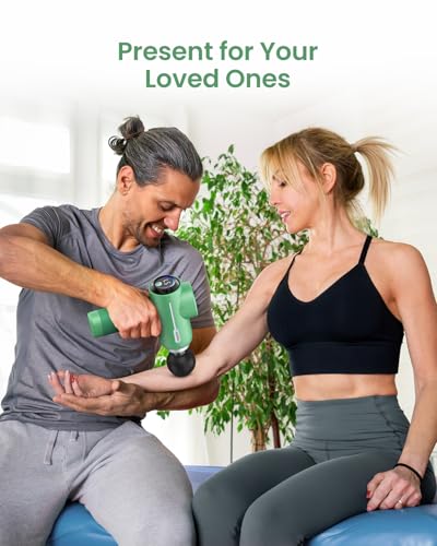 RENPHO Active Massage Gun, Deep Tissue Percussion Back Massager - color: Gentle-green