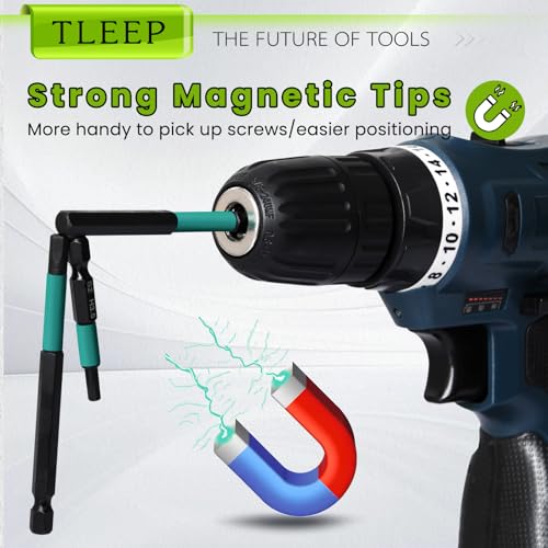 Impact Drill Allen Key Set 50mm+90mm+150mm Long, Allen Wrench Drill Bit Set H2-H8 Metric Hex Key Screwdriver Driver Bits, 1/4" Hex-Shank S2 Steel, 3 Lengths Meet Various Needs for Ikea Furniture - size: D.2mm to 8mm