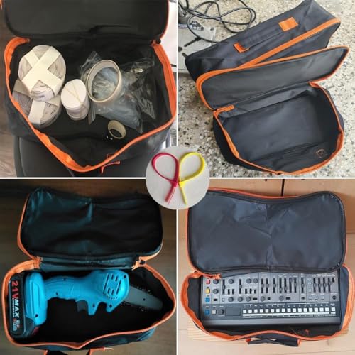 Open Top Tool Tote,Wide Mouth Open Power & Hand Tools Bags Organizer for Men Women (16 Inch) - size: 16 inch-1pcs