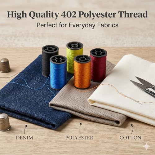 142-Piece Travel Sewing Kit for Adults & Kids, Small Needle & Thread Kit