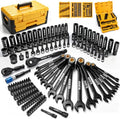 ELEAD 148-Piece Mechanics Tool Set, SAE/Metric 1/4" & 3/8" Drive Socket Set, Magnetic Nut Drivers, Ratcheting Wrenches, Extensions & Adapters, Quick-Release Ratchet, Mechanics Tool for Car Repair - color: 148pcs Mechanics Tool Set Yellow