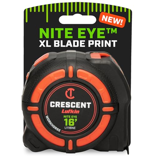 Crescent Lufkin 16 Ft. WORKHORSE NITE Eye Tape Measure | L1116NE - size: 16', style: SAE