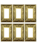 6-Pack Paisley Pattern Decorator Outlet Cover Plate, Metal Switch Plates - style: 1 Decorator 6PK