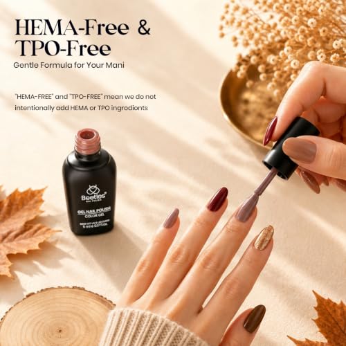 Beetles Fall Gel Nail Polish Set, 20 Colors Warm Mist Gel Polish - color: 0-0 Warm Mist