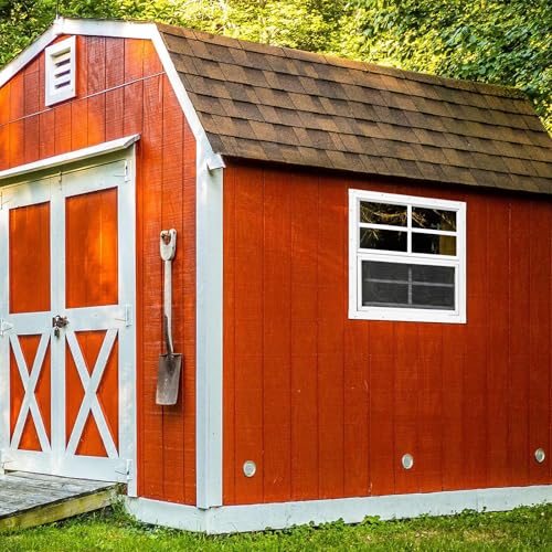 2 Pack Shed Windows, Chicken Coop Windows, 16" x 16" White - color: White, size: 16" x 16"