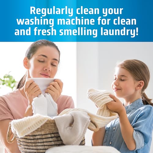 MIGHTY CLEAN Washing Machine Cleaner Tablets 24 Pack - 1 Year Supply, Septic Safe Washing Machine Cleaning Tablets, Washer Cleaner Tablet, Works with All Washers Including HE