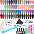 JODSONE 32 Colors Nail Polish Set With U V Light Manicure Nail Tools Nail Art Manicure Salon DIY at Home - color: KIT-02
