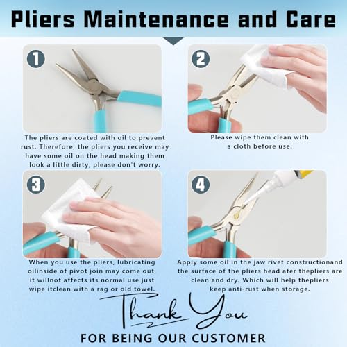 4 Pack Jewelry Pliers Set, Jewelry Making Pliers Tools - style: 4pcs-Mixed Color