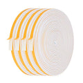 Weather Stripping-4 Rolls, 1/4 in W X 1/8 in T Total 52 Feet Long - size: 1/4"(W) x 1/8"(T) x 52'(L)