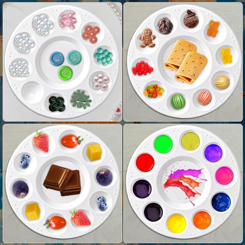 20Pcs Paint Tray Palettes, Plastic Paint Pallets, Watercolor Palette