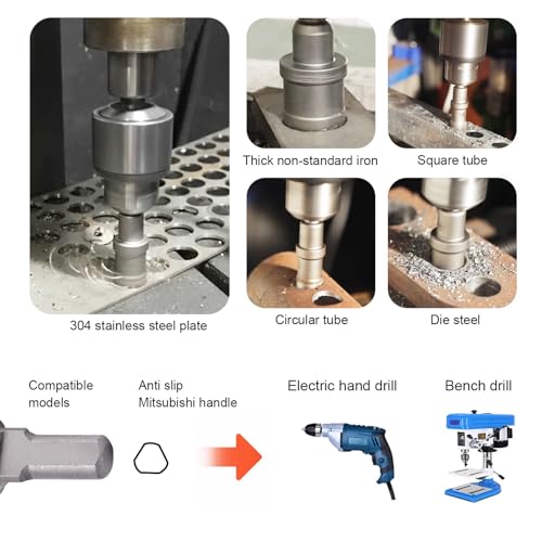 13PCS Carbide Hole Saw Kit for Metal(33/64'' to 2-1/8''),Heavy Duty Hole Cutter Drill Bits Set for Stainless Steel, Iron, Aluminum, Wood, Plastic - size: (33/64'' to 2-1/8'')-13PCS