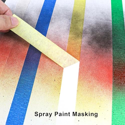 Yellow Painters Tape - Masking Tape 2 Inch Wide (1.88" x 90FT) - Multi-Surface, Smart Adhesion, Indoor & Outdoor - 1 Roll Paint Tape for DIY, Labeling, Art, Car (#3910) - color: Yellow