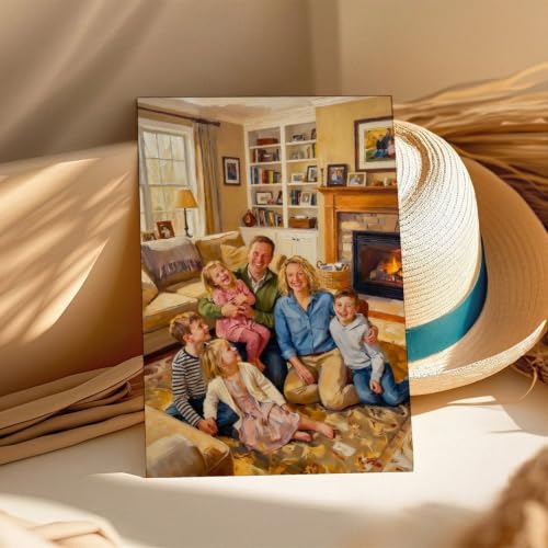 Oil Painting Style Personalized Canvas from Photo to Decor - color: Oil Painting