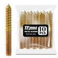 TPmax 10 Pack 3/8-16 x 3 Inch Hanger Bolts Double Headed Bolts Self-Tapping Screw Hanger Bolts for Furniture (3/8-16" x 3") - size: 3/8-16" x 3"