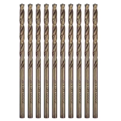 35 Pieces 1/8 Inch Twist Drill Bits，HSS65 Fully Ground Metal Jobber Length Drill Bits for Stainless Steel,Metal,Aluminum Alloy,Plastic,Wood - size: 1/8"(35pcs)