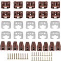 Surf Turtle 10 Sets Center Mount Drawer Track Glides with Metal Backing - style: 10 Pack/Classic With Metal Brackets