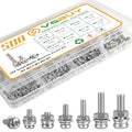 VGBUY 500Pcs Stainless Steel Nut and Bolt Assortment Kit, M2 M2.5 M3 M4 M5 Small Metric Machine Screws, Multipurpose Hardware Set for DIY Projects, Repairs, Electronics - style: 500PCS M2/2.5/3/4/5