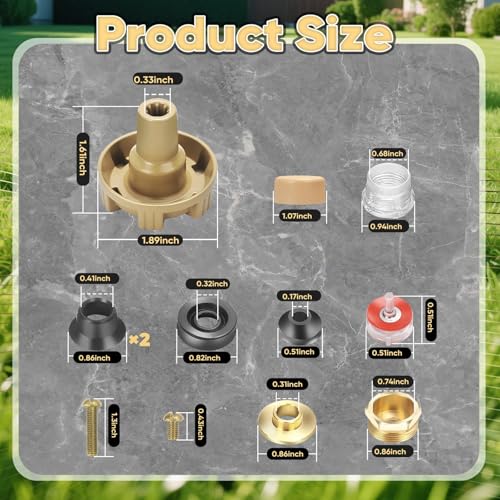 RK-17MH Repair Kit - Outdoor Faucet Metal Handle Repair Kit Compatible with Woodford Model 17 Outside Faucets - Fixes Water Leakage & Flow Interruption - style: RK-17MH Repair Kit