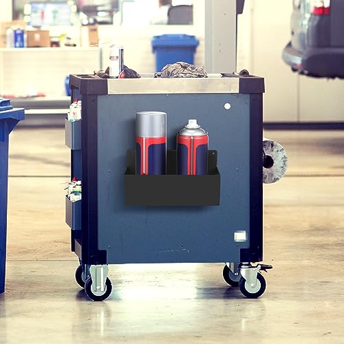 2 Pcs Magnetic Aerosol Spray Can Holder, 8.27 x 3.15 x 4.33 Inch, Black - size: 8.27 x 3.15 x 4.33 Inch