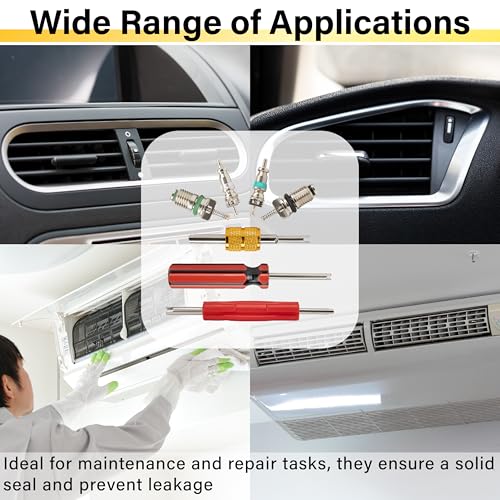 39 PCS Air Conditioning Valve Core Accessories Kit, Schrader Valve Tool