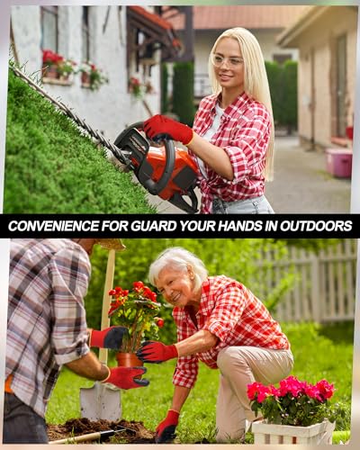 Maxcheck PU Coated Work Gloves Bulk Pack - color: Red, size: Large