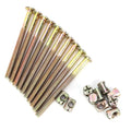 M6 X 90mm Bed Frame Bolts Set, 10Pack Dowel Furniture Bolts and Barrel Nuts, Steel Furniture Screws, Bed Hardware Replacement Kit for Beds Chair Spare Connector Parts - size: 90mm