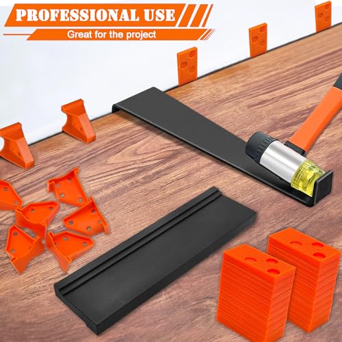 49 Pack Laminate,Vinyl Flooring Installation Kit,Flooring Tools,Tapping Block for Vinyl Plank Flooring,Pull Bar,Floor Spacers, Rubber Mallet