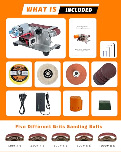Mini Belt Sander, Electric Small Sander Knife Sharpener, 6.5"x6.5"x4.2" - size: 6.5"x6.5"x4.2"