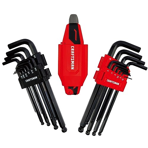 CRAFTSMAN Universal L-to-T Allen Wrench Hex Key Set, 20 Piece (CMHT26028) - style: NEW 20 Piece MM/SAE
