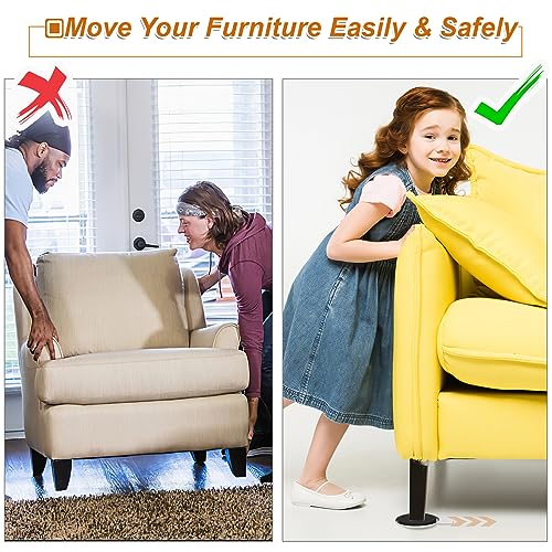 Furniture Sliders for Carpet 16 PCS - 3 1/2" - size: 3.5 inch 16 PCS