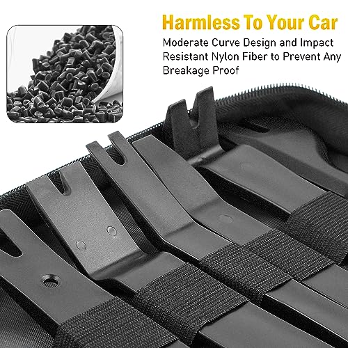 GOOACC 19Pcs Trim Removal Tool Set with Storage Bag - color: Black