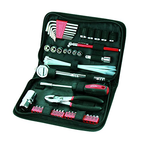 Apollo Tools 56 Piece Compact Metric Auto Tool Set, Red DT9775 - style: Metric (Automotive)