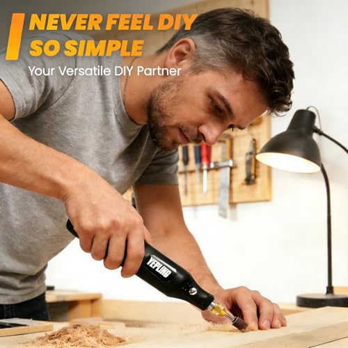 Cordless Rotary Tool, 3.7V Li-Ion 15000rpm Electric DIY Mini Polisher Kit, 72 Pieces Accessories USB Cordless Multi-Tool, Great for Nail Polishing and Light Work