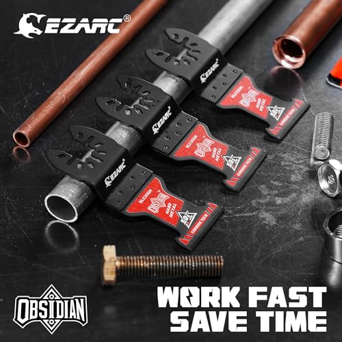EZARC Obsidian Carbide Oscillating Saw Blades for Hard Metal, 10-Pack - size: 10 PCS