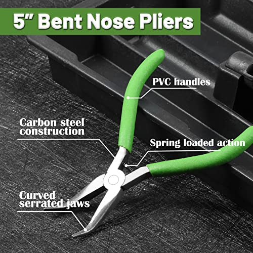 5 Inches Bent Nose Pliers for Jewelry Making - style: Bent Nose Pliers