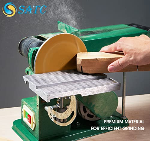 S SATC 100 Grit Sandpaper Roll 100 PCS 6 Inch Round Sanding Discs Aluminum Oxide Sandpaper Discs with Adhesive Back for Wood, Auto Body Repair, Paint, Metal, and Plastic - style: 100 Grit