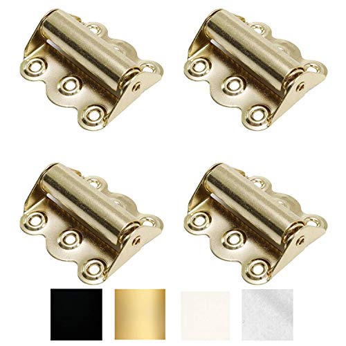 Litepak Screen Door Hinge Professional Grade Hardware Self-Closing Easy Install (4 Pack, Polished Brass) - color: Polished Brass, size: 4 Pack